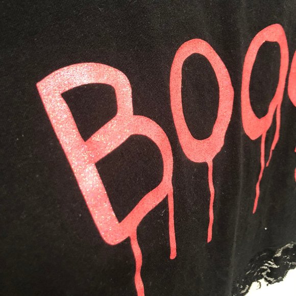 3 FOR $30 / H&M Cropped Graphic Long Sleeve Shirt - Picture 5 of 5